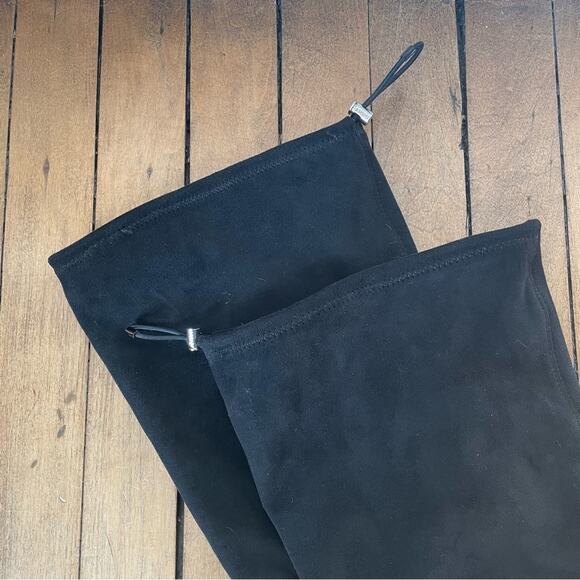 NWOT DKNY Black Over the Knee Tall Suede Boots 8.5 - Picture 8 of 10